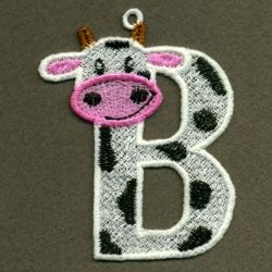 FSL Cow Alphabet 02 machine embroidery designs