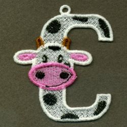 FSL Cow Alphabet 03 machine embroidery designs