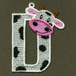 FSL Cow Alphabet 04 machine embroidery designs