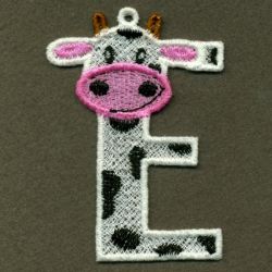 FSL Cow Alphabet 05 machine embroidery designs