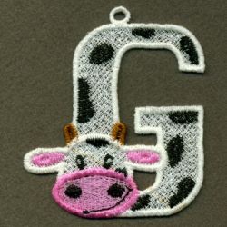FSL Cow Alphabet 07 machine embroidery designs
