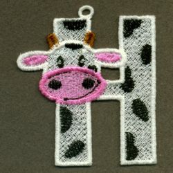 FSL Cow Alphabet 08 machine embroidery designs