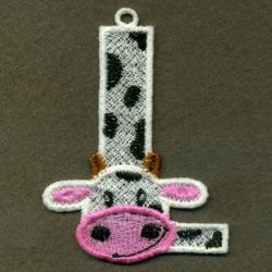 FSL Cow Alphabet 12 machine embroidery designs