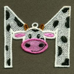 FSL Cow Alphabet 13 machine embroidery designs