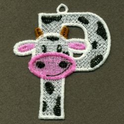 FSL Cow Alphabet 16 machine embroidery designs
