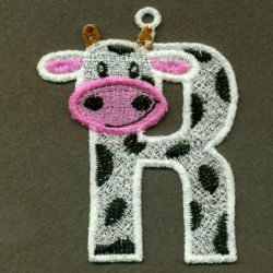 FSL Cow Alphabet 18 machine embroidery designs