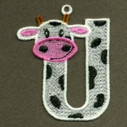 FSL Cow Alphabet 21 machine embroidery designs
