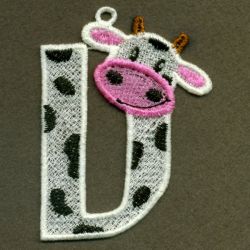FSL Cow Alphabet 22 machine embroidery designs