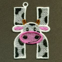 FSL Cow Alphabet 24 machine embroidery designs