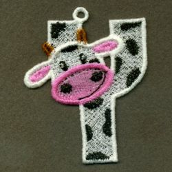FSL Cow Alphabet 25 machine embroidery designs