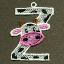 FSL Cow Alphabet 26 machine embroidery designs