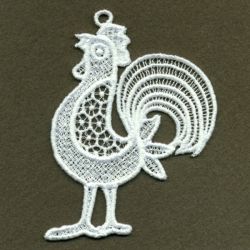FSL Rooster 10 machine embroidery designs
