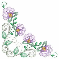 Flower Corners 09(Lg) machine embroidery designs