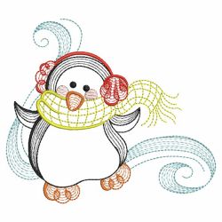 Rippled Penguin(Md) machine embroidery designs