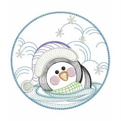 Rippled Penguin 04(Md) machine embroidery designs