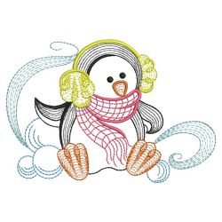 Rippled Penguin 08(Lg) machine embroidery designs