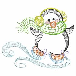 Rippled Penguin 10(Lg) machine embroidery designs