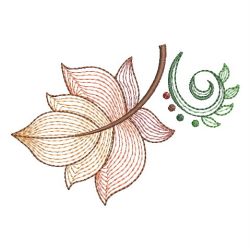 Rippled Leaves 02(Lg) machine embroidery designs