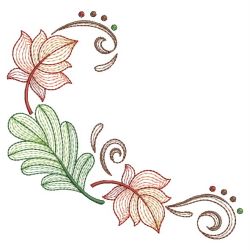 Rippled Leaves 06(Lg) machine embroidery designs