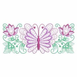 Rippled Dancing Butterfly 01(Lg) machine embroidery designs