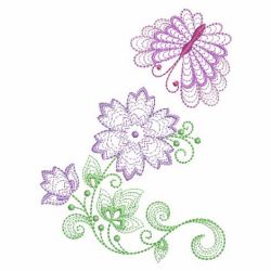 Rippled Dancing Butterfly 02(Lg) machine embroidery designs