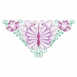 Rippled Dancing Butterfly 03(Sm) machine embroidery designs