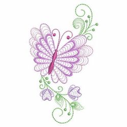 Rippled Dancing Butterfly 07(Md) machine embroidery designs