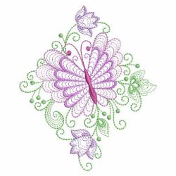 Rippled Dancing Butterfly 08(Md) machine embroidery designs