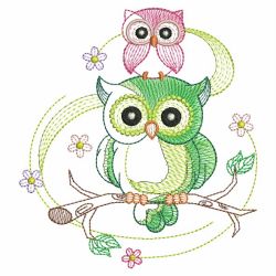 Sketch Owls 10(Lg) machine embroidery designs
