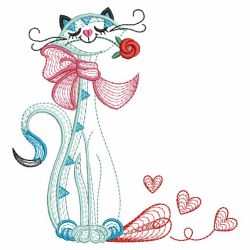Valentine Cat 01(Md) machine embroidery designs