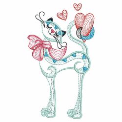 Valentine Cat 02(Lg) machine embroidery designs