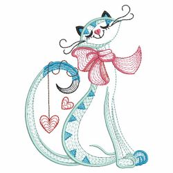 Valentine Cat 03(Lg) machine embroidery designs