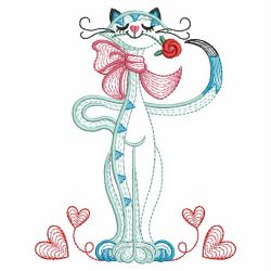 Valentine Cat 04(Lg) machine embroidery designs