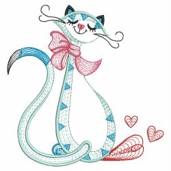 Valentine Cat 05(Sm) machine embroidery designs