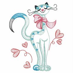 Valentine Cat 08(Sm) machine embroidery designs