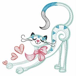 Valentine Cat 10(Md) machine embroidery designs