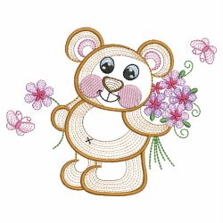 Cute Teddy Bear 3(Md) machine embroidery designs