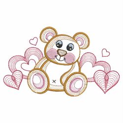Cute Teddy Bear 3 02(Md) machine embroidery designs