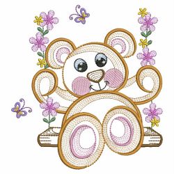 Cute Teddy Bear 3 05(Md) machine embroidery designs