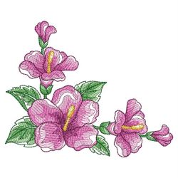 Watercolor Hibiscus 03(Md) machine embroidery designs