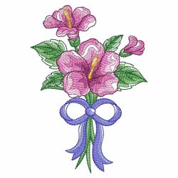 Watercolor Hibiscus 05(Sm) machine embroidery designs