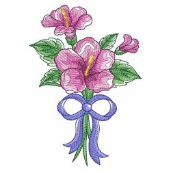 Watercolor Hibiscus 05(Lg) machine embroidery designs