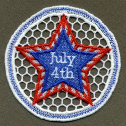 FSL July 4th Doily 05 machine embroidery designs