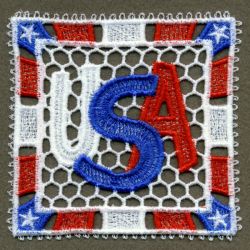 FSL July 4th Doily 07 machine embroidery designs