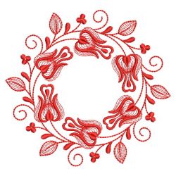 Redwork Valentine Roses 08(Lg) machine embroidery designs