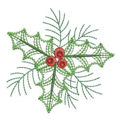 Heirloom Christmas Poinsettia 01(Md) machine embroidery designs