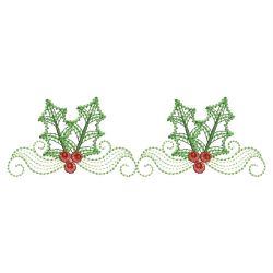 Heirloom Christmas Poinsettia 05(Sm) machine embroidery designs