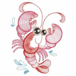 Rippled Sea Animals 09(Md) machine embroidery designs