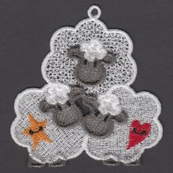 FSL Folk Art Sheep 1 10 machine embroidery designs
