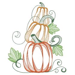 Vintage Autumn Pumpkin 03(Sm) machine embroidery designs